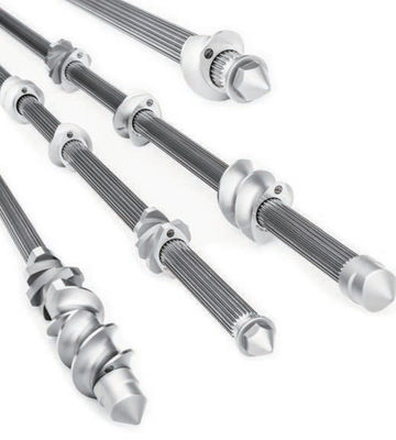 10 - 120mm Dia Extruder Shaft, Twin Screw Extruder Elements 500 - Panjang 9000mm