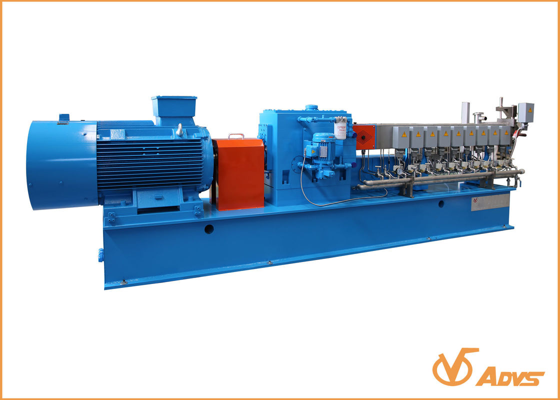 40 L / D Plastic Twin Screw Extruder ABS Plastic Processed Multiple Feed Mode