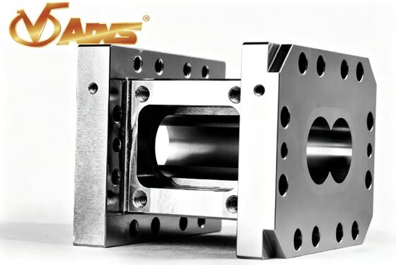 Harga bagus 45#Baja+Ni60 Lining Double Screw Open Barrel Bagian Mesin Kekerasan Tinggi on line