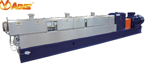 Harga bagus Co Rotating Twin Screw Extruder dengan Sekrup dan Barel Nitrid untuk Pemrosesan Plastik Daur Ulang on line