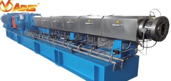 Harga bagus 5~12mm Serat Kaca LFT-D Twin Screw Extruder Dua Tahap Compounding Extruder ISO9001 Sertifikasi on line