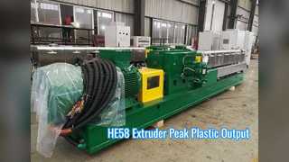 HE58 Twin Screw Extruder: Kekuatan Produksi Plastik